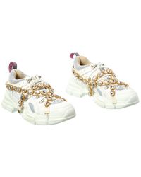 Gucci - Flashtrek Leather & Mesh Sneaker (authentic Pre-loved) - Lyst
