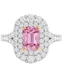 Lab Grown Diamonds - 14K 2.00 Ct. Tw. Lab-Grown Diamond Halo Engagement Ring - Lyst
