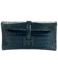 Hermès - Crocodile Leather Jige Elan 29 Clutch (Authentic Pre-Owned) - Lyst
