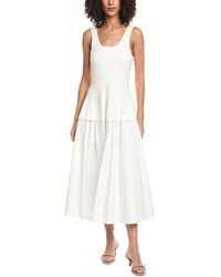 Jonathan Simkhai - Silas Knit Bodice Midi Dress - Lyst