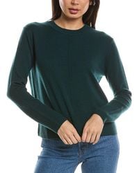 Forte - Exposed Seam Crewneck Cashmere Sweater - Lyst