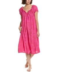 Hue - Shirred Lounge Midi Sleepshirt - Lyst