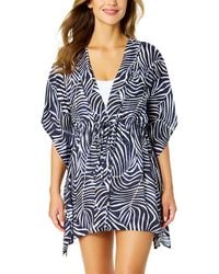 Anne Cole - Tie Front Kaftan Cover-Up - Lyst