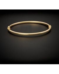 Italian Gold - 14k Hinge Bangle Bracelet - Lyst