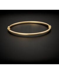 Italian Gold - 14k Hinge Bangle Bracelet - Lyst