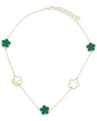 Juvell - 18K Plated Clover Necklace - Lyst