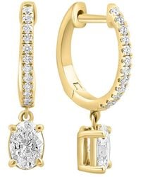 Effy Fine Jewelry - 14K 0.73 Ct. Tw. Lab-Grown Diamond Earrings - Lyst
