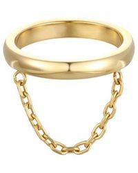 Adornia - 18K Plated Stainless Steel Ring - Lyst