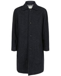 Ferragamo - Denim Button-Up Jacket - Lyst