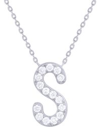 Sabrina Designs - 14K 0.23 Ct. Tw. Diamond S Initial Pendant - Lyst