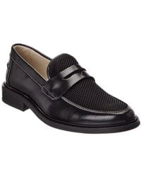 Bruno Magli - Alex Loafer Leather & Mesh Loafer - Lyst