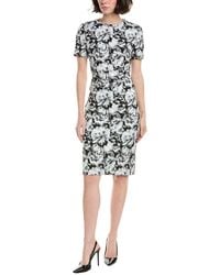 Sara Campbell - Sheath Floral Jacquard Dress - Lyst