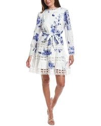 LAYERED WITH LOVE - Eyelet Tiered Mini Dress - Lyst