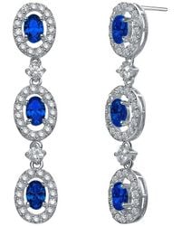 Genevive Jewelry - Silver Dangle Earrings - Lyst