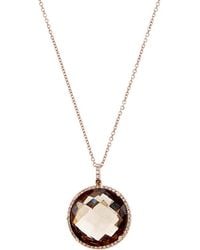 Diana M. Jewels - Fine Jewelry 14k Rose Gold 11.16 Ct. Tw. Diamond & Topaz Necklace - Lyst