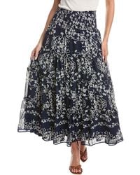 Cece - Tiered Smock Waist Maxi Skirt - Lyst