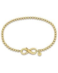 Italian Silver - Ball Link Bracelet - Lyst
