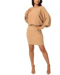 Bebe - Mini Sweaterdress - Lyst