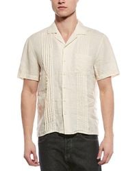 Onia - Linen Pintuck Camp Shirt - Lyst