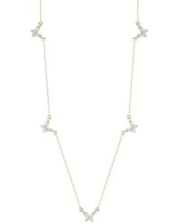 Glaze Jewelry - Cz Butterfly Collar Necklace - Lyst