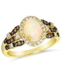 Le Vian - Mosaic Collection 14K 1.12 Ct. Tw. Diamond & Opal Cocktail Ring - Lyst