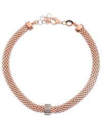 Meshmerise - 18k Over Silver 0.06 Ct. Tw. Diamond Bracelet - Lyst