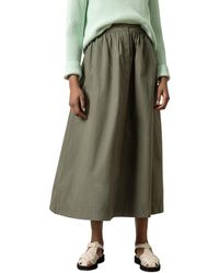 Lilla P - Poplin Button Front Skirt - Lyst