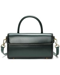 Tiffany & Fred Paris - Smooth & Polished Leather Top Handle Shoulder Bag - Lyst