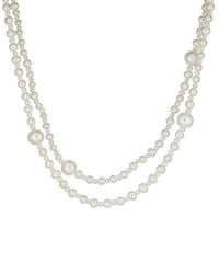 Belpearl - 9-4Mm Pearl Double Row Toggle Necklace - Lyst
