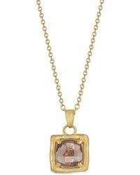 Reiss - 14K 2.00 Ct. Tw. Smokey Topaz Necklace - Lyst