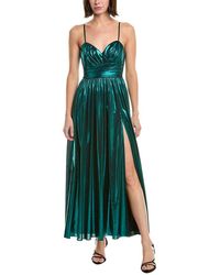 MILLY - Shannon Solid Metallic Dress - Lyst