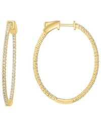 Effy Fine Jewelry - 14K 0.95 Ct. Tw. Lab-Grown Diamond Earrings - Lyst