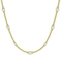 Lab Grown Diamonds - 14K 1.00 Ct. Tw. Lab-Grown Diamond Station Necklace - Lyst