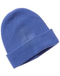 Amicale Cashmere - Rib Double Foldover Cuff Slouchy Cashmere Beanie - Lyst