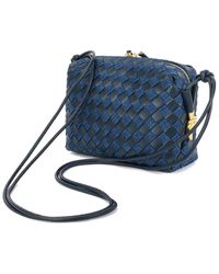 Tiffany & Fred Paris - Woven Leather & Denim Crossbody - Lyst