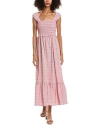 Max Studio - Smocked Tiered Maxi Dress - Lyst
