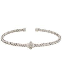 Meshmerise - 18K Rose Vermeil 0.1 Ct. Tw. Diamond Mesh Bangle - Lyst