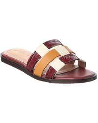 Cole Haan - Go-To Ensley Leather Slide Sandal - Lyst