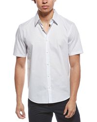 Theory - Irving Hex Geo Shirt - Lyst