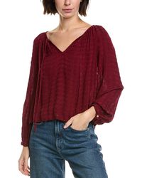 Bella Dahl - Ruched Waist Flowy Sleeve Top - Lyst