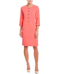Michael Kors Wool-blend Sheath Dress - Pink