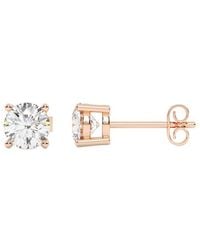 Lab Grown Diamonds - 14K 2.00 Ct. Tw. Lab-Grown Diamond Stud Earrings - Lyst