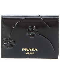 Prada - Logo Leather Wallet - Lyst