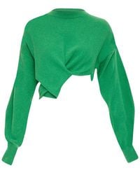 McQueen - Twisted Curved Sleeves Pullover Sweater, Size Int (Authentic Pre-Loved) - Lyst