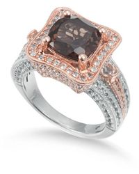 Suzy Levian - Two-tone Silver 4.48 Ct. Tw. Gemstone Statement Ring - Lyst