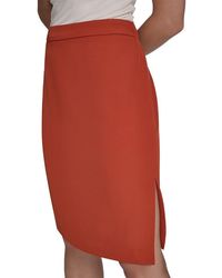 Halston - Pull-On Pencil Skirt - Lyst