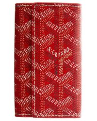 red goyard wallet