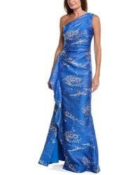 Teri Jon - Printed Maxi Dress - Lyst