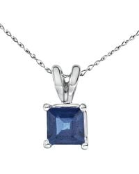 Haus of Brilliance - Colorful Gemstones 14K 0.65 Ct. Tw. Sapphire Pendant Necklace - Lyst