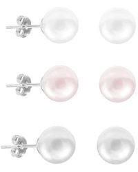 Donatello Gian - 6Mm Pearl Earrings Set - Lyst